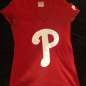 Red Phillies shirt